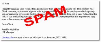 spam email